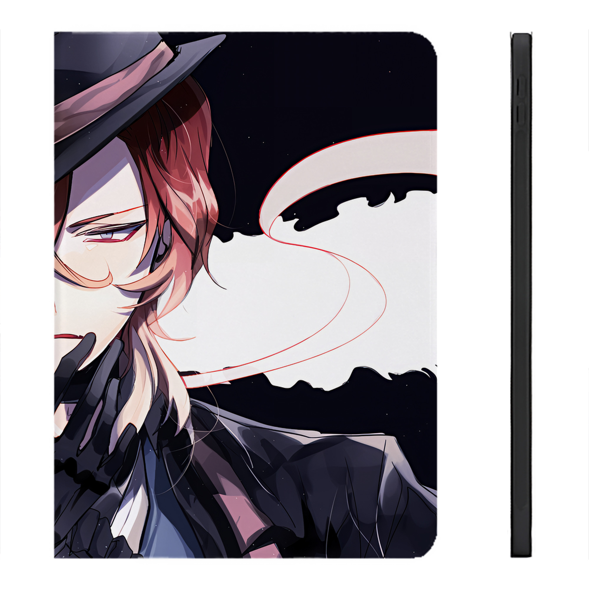 （画像用） 文豪ストレイドッグス Bungo Stray Dogs IPadケース ペンホルダー付き ブックスタイルデザイン